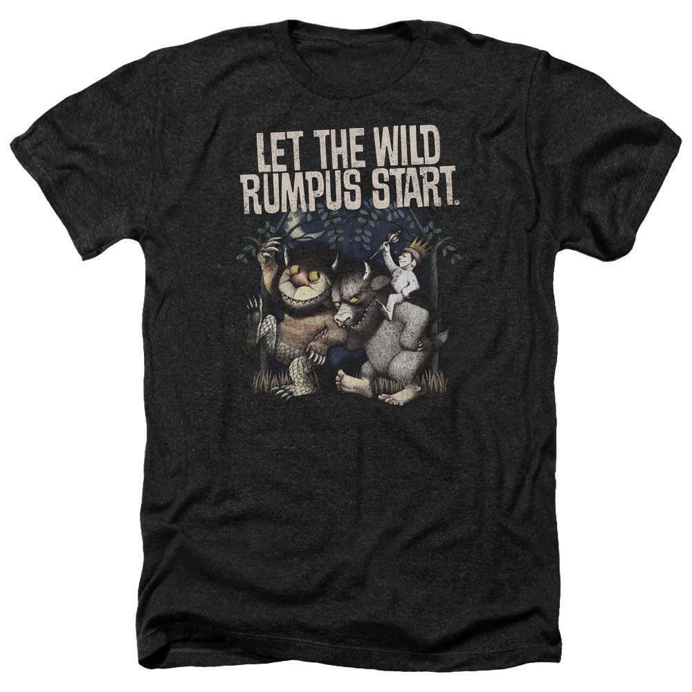 Where The Wild Things Are Wild Rumpus Adult T Shirt Heather Black